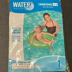 Swim Ring Inflatable Frosted Green New in Package